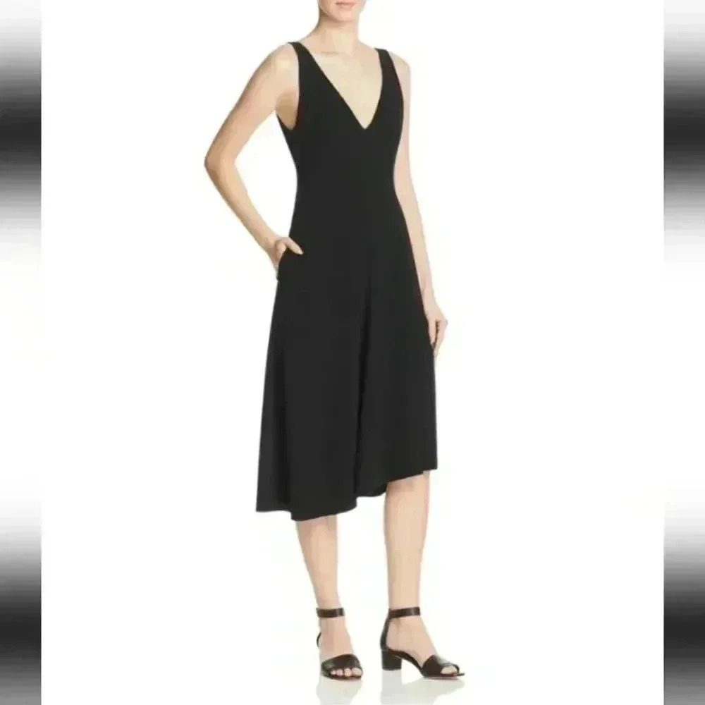 Theory Tadayon B Elevate Crepe Midi Dress